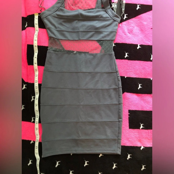 Sheer Mesh low back mini dress size small - Picture 8 of 16